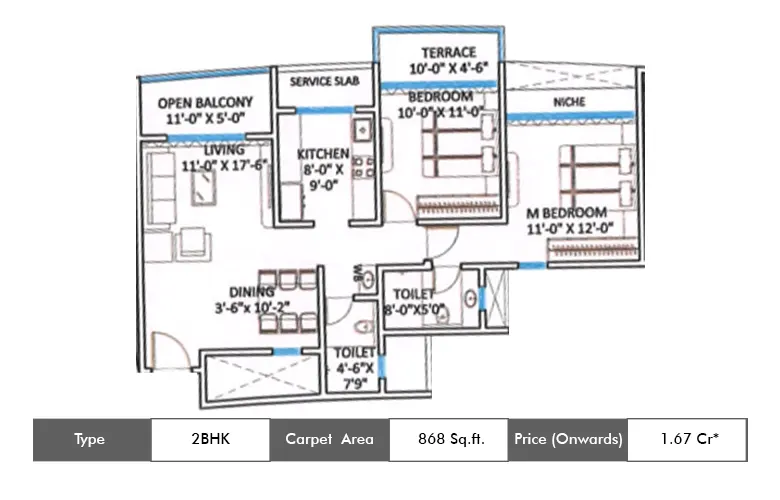 Sai World Empire 2BHK_868